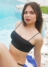 Bikini by the pool