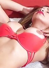 Angeles Cid gets her cock sucked